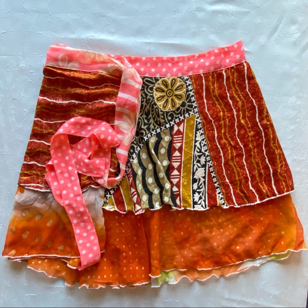 Wrap Skirt Chiffon Coverup